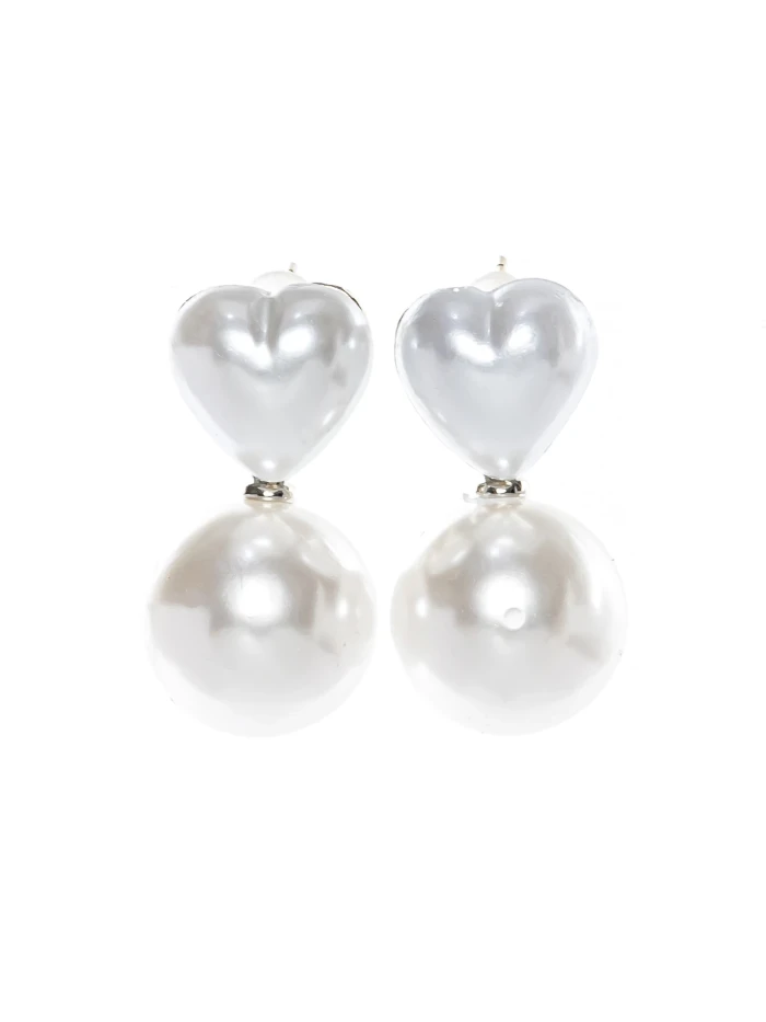 Cercei de Dama CRC014 Alb | Mei » meishop.life