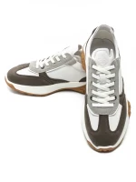 Pantofi Sport Barbati 8606 Alb-Cafea Franco Gerardo