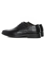 Pantofi Barbati din piele naturala 91785 Negru (L9) Mels