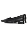 Pantofi cu Toc gros D26-103 Negru | Formazione