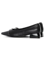 Pantofi cu Toc gros D26-103 Negru | Formazione