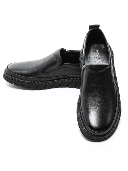Pantofi Barbati din piele naturala HT8215 Negru (L16) Mels