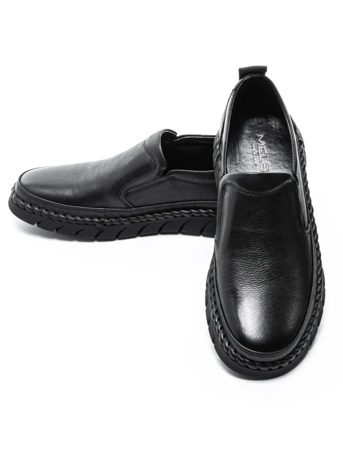 Pantofi Barbati din piele naturala HT8215 Negru (L16) Mels