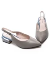 Pantofi cu Toc gros K1670-61B Gri Jose Simon