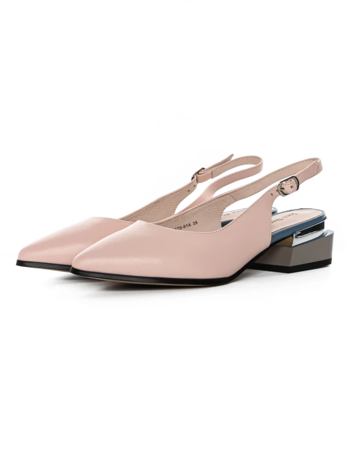 Pantofi cu Toc gros K1670-61A Roz Jose Simon