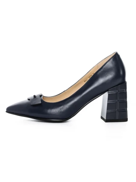 Pantofi cu Toc gros K4321-3667B Albastru Jose Simon