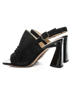 Sandale Dama cu Toc gros K4340-3722D Negru Jose Simon