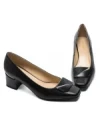 Pantofi cu Toc gros K4365-3786A Negru Jose Simon