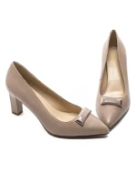 Pantofi cu Toc gros K4429-3966B Roz Jose Simon