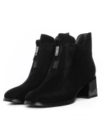 Botine Dama cu toc gros K5375-3178C Negru Jose Simon