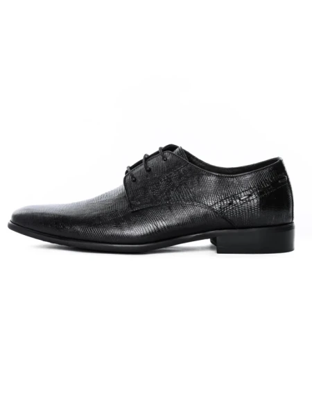 Pantofi Barbati din piele naturala QF576-K51 Black (M45) Stephano