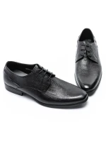 Pantofi Barbati din piele naturala QF576-K51 Black (M45) Stephano