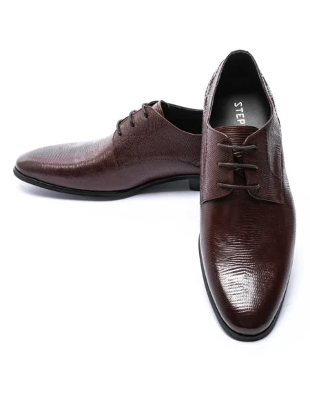 Pantofi Barbati din piele naturala QF576-K51 Red (M45) Stephano