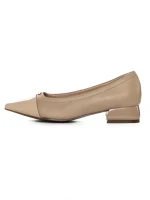 Pantofi cu Toc gros D26-103 Piersica | Formazione