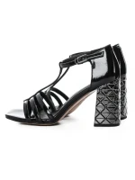 Sandale Dama cu Toc gros K835-02B Negru Jose Simon
