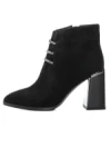 Botine Dama cu toc gros M01-01A Negru Jose Simon