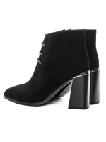 Botine Dama cu toc gros M01-01A Negru Jose Simon