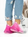 Pantofi Sport Dama cu Platforma 5WL83 PINK-WHITE | MEI