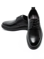 Pantofi Casual Barbati din piele naturala 91817 BLACK | ADVANCER
