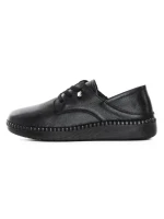 Pantofi Casual Dama din piele naturala 6350 BLACK | ADVANCER