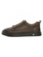 Pantofi Casual Barbati din piele naturala W25513-1 KHAKI | ADVANCER