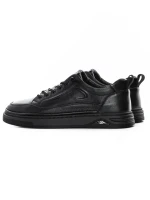 Pantofi Casual Barbati din piele naturala W25513-1 BLACK | ADVANCER