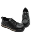Pantofi Casual Barbati din piele naturala 57509 BLACK | ADVANCER