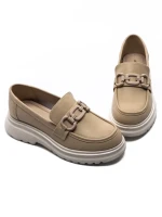 Pantofi Casual Dama din piele naturala 37822 APRICOT | ADVANCER