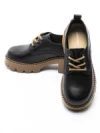Pantofi Casual Dama din piele naturala 66922 BLACK | ADVANCER