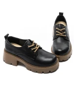Pantofi Casual Dama din piele naturala 66922 BLACK | ADVANCER