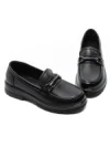 Pantofi Casual Dama din piele naturala N750 BLACK | ADVANCER