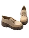 Pantofi Casual Dama din piele naturala 66920 YELLOW | ADVANCER