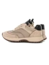 Pantofi Sport Dama din piele naturala 1566825 CREAM-BLACK | ADVANCER