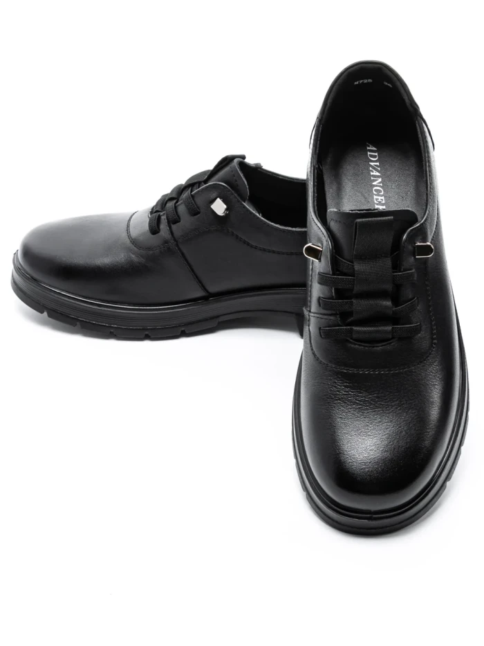 Pantofi Casual Dama din piele naturala N725 BLACK | ADVANCER