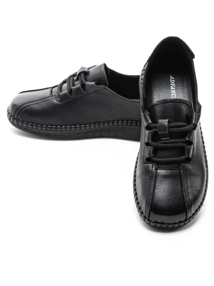 Pantofi Casual Dama din piele naturala 6351 BLACK | ADVANCER