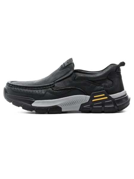 Mocasini Barbati din piele naturala 23556 BLACK | ADVANCER