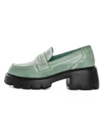 Pantofi Casual Dama din piele naturala 66319 GREEN | ADVANCER