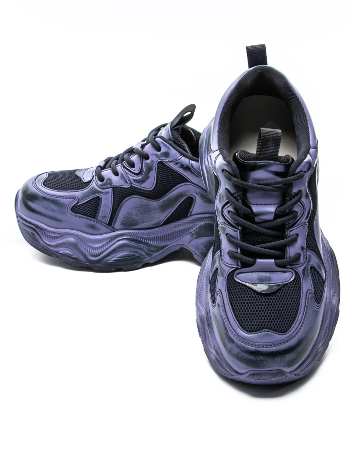 Pantofi Sport Dama din piele naturala 919-1 Mov | Adva... » meishop.life