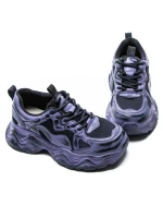 Pantofi Sport Dama din piele naturala 919-1 Mov | Adva... » meishop.life