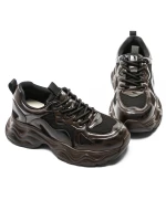 Pantofi Sport Dama din piele naturala 919-1 Cafea | Ad... » meishop.life
