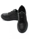 Pantofi Sport Barbati din piele naturala 52701 BLACK | ADVANCER