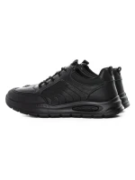 Pantofi Sport Barbati din piele naturala 52701 BLACK | ADVANCER
