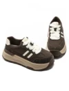 Pantofi Sport Dama din piele naturala Y6306 BROWN | ADVANCER