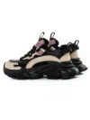 Pantofi Sport Dama din piele naturala Y5758-2 BLACK-PINK | ADVANCER