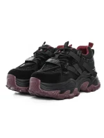 Pantofi Sport Dama din piele naturala 6361-8 BLACK | ADVANCER