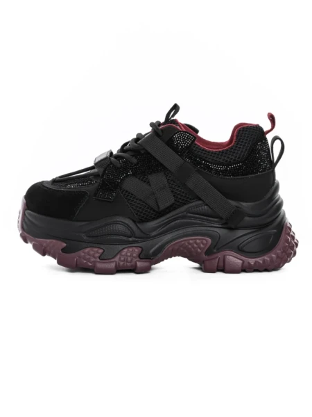 Pantofi Sport Dama din piele naturala 6361-8 BLACK | ADVANCER