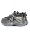 Pantofi Sport Dama din piele naturala 6361-8 GUN METAL | ADVANCER
