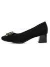 Pantofi cu toc din piele naturala 2216-50 BLACK | ADVANCER