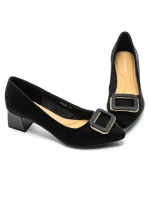 Pantofi cu toc din piele naturala 2216-50 BLACK | ADVANCER