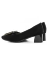 Pantofi cu toc din piele naturala 2216-50 BLACK | ADVANCER
